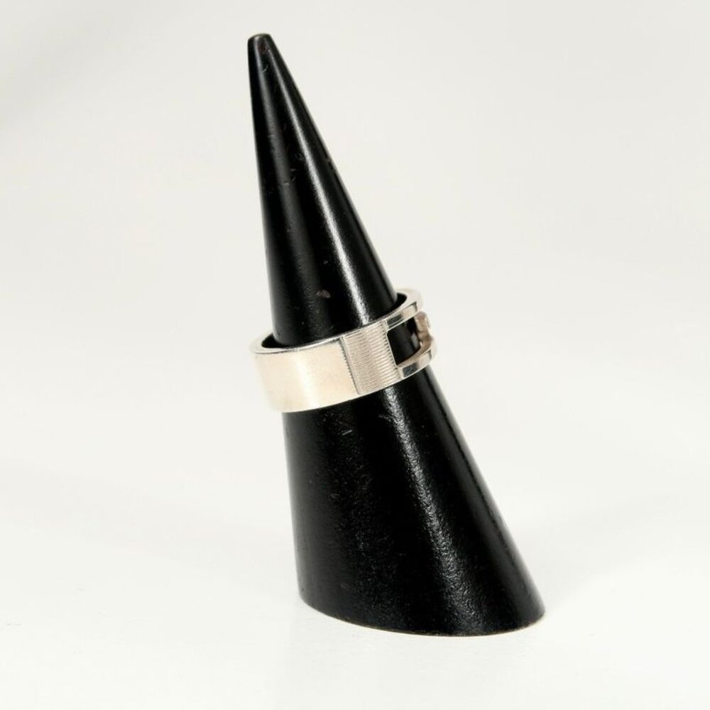 Gucci Ring Size 15 Interlocking G Logo Ra5175 - Picture 6 of 10